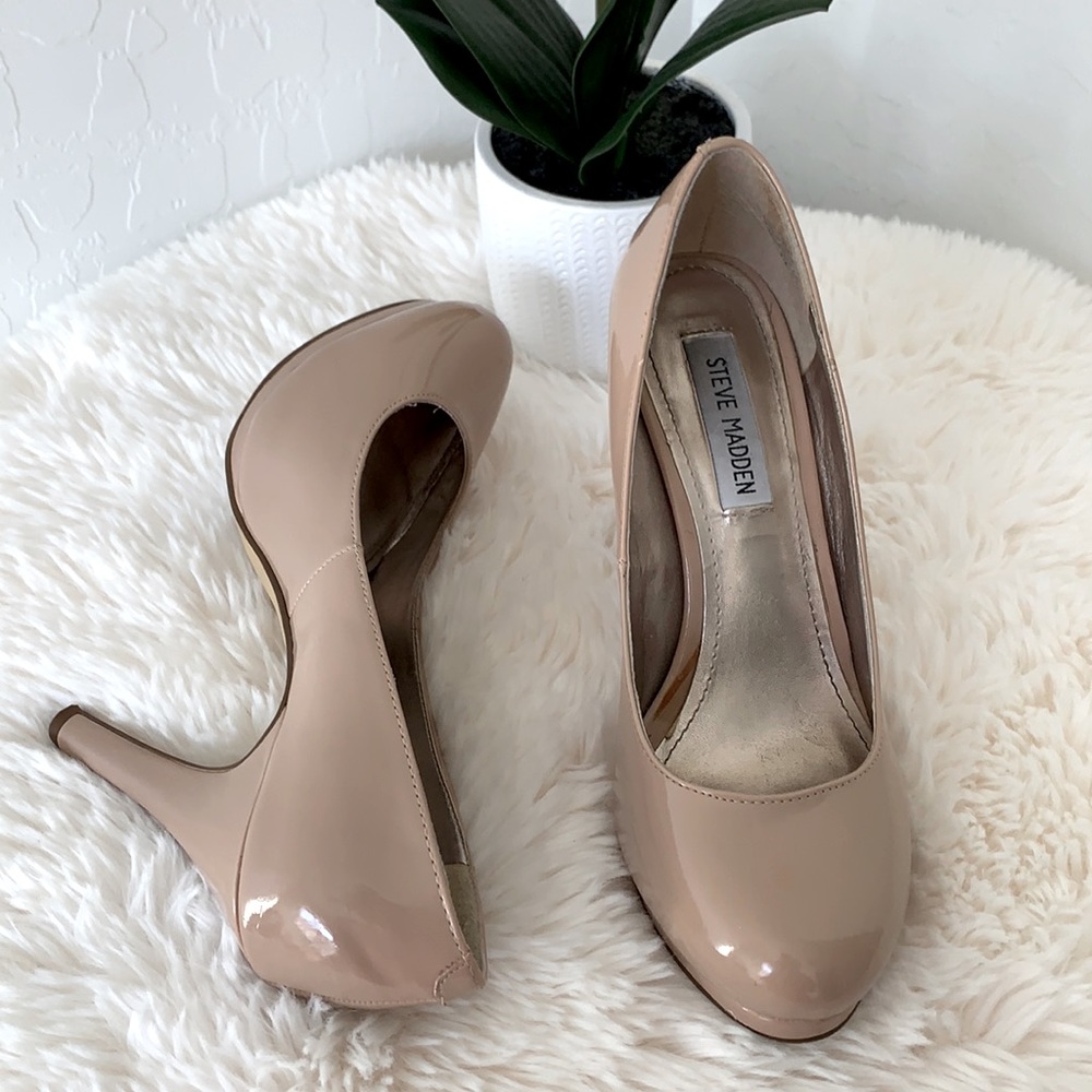 🔥Steve Madden Luxury Patent Covered Platform Stilettos Evening P ELAVA 7.5